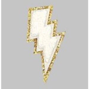 Peel-and-Stick Lightning Bolt Bag Patch Accessory